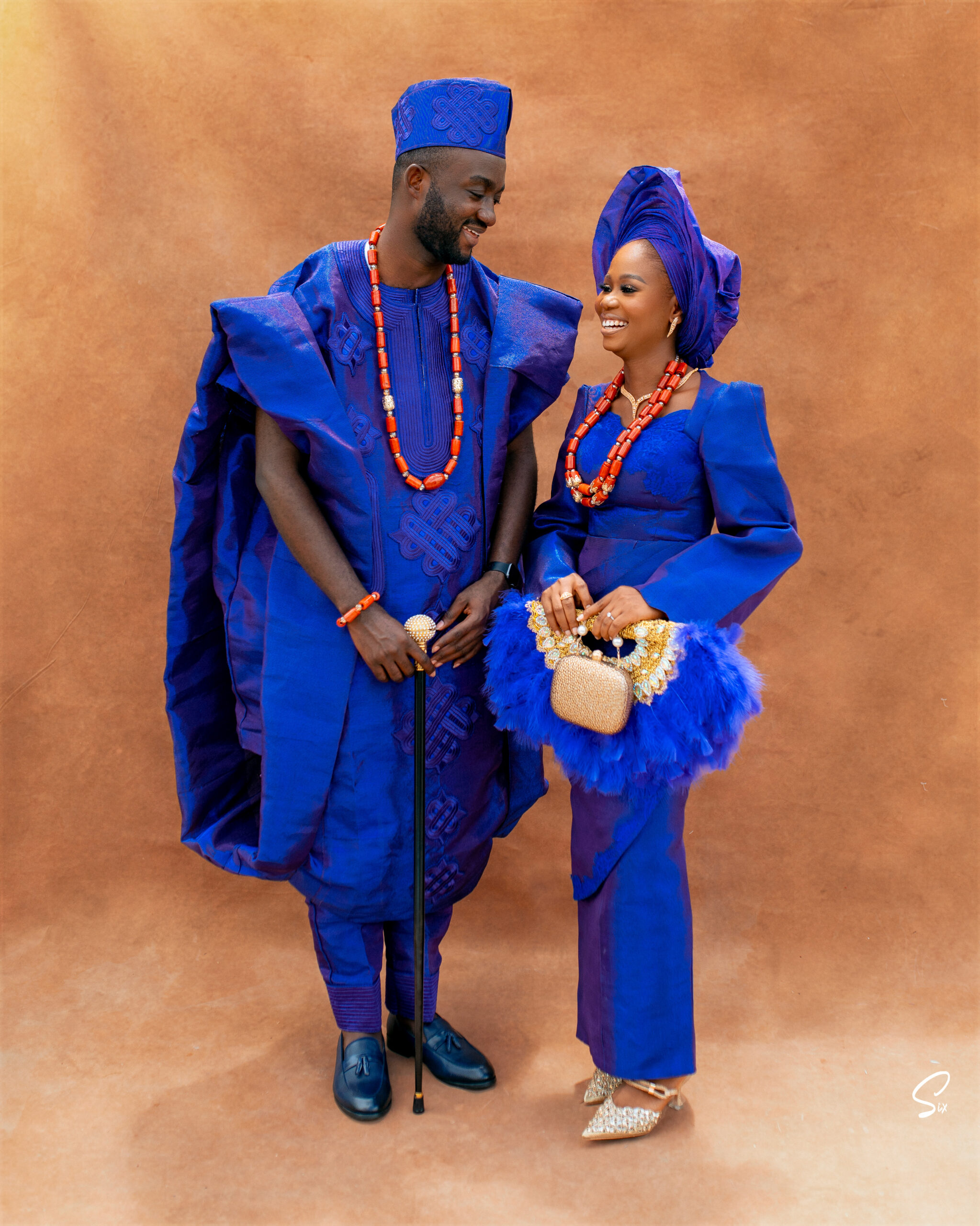 Esther and Dayo's traditional wear